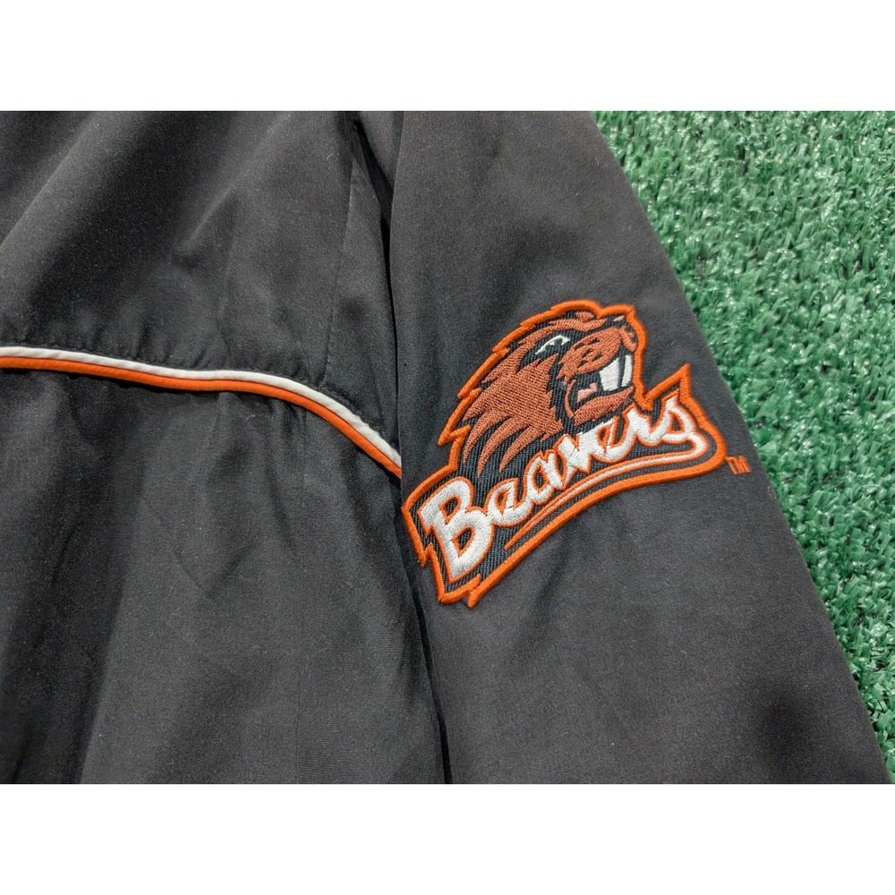 Colosseum Oregon State Beavers Windshirt Mens XXL Black V-Neck Pullover Jacket - Picture 4 of 7